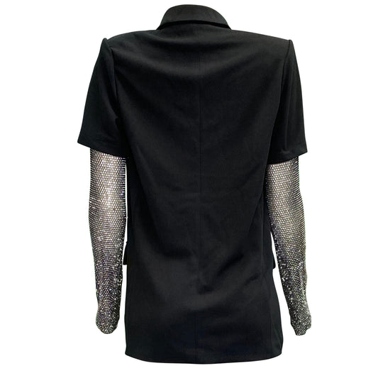 Night Out Rhinestone Sleeve Jacket